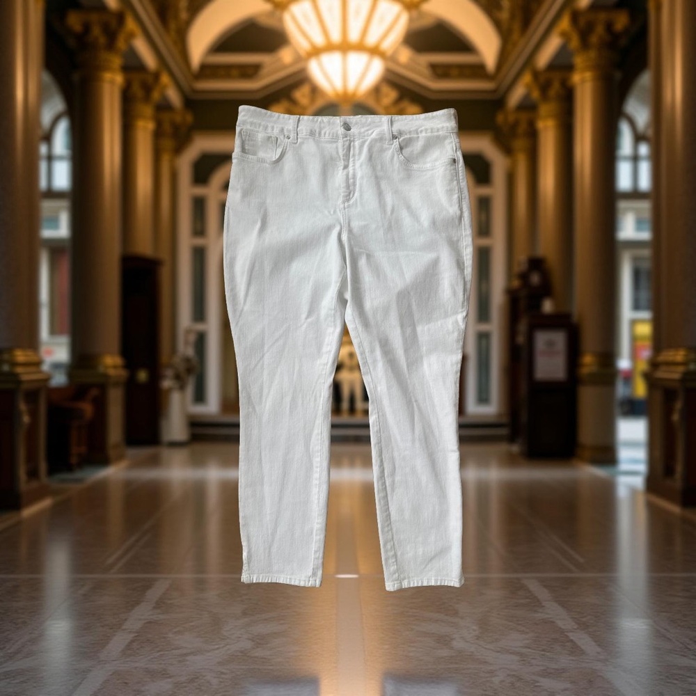NYDJ AMI Skinny Ankle Jeans “Liftxtuck Technology”-Stretch Mid Rise Women 14! - Picture 3 of 16